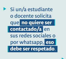 Recomendaciones para comunicaciones responsables entre docentes y estudiantes / 8