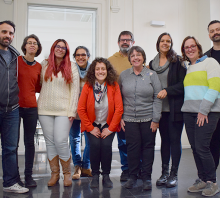 Foto equipo de la decana saliente 